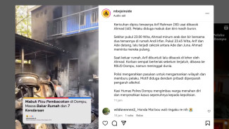Kronologi Massa Bakar Rumah dan Beberapa Mobil di Dompu