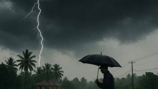 Cuaca Jakarta Hari Ini Didominasi Awan Tebal, Malam Nanti Ada Hujan Ringan