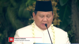 Presiden Prabowo Bacakan Teks Proklamasi di Upacara HUT ke-80 di Istana Merdeka