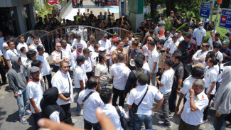 Momen Ratusan Massa Partai Berkarya Demo di Kemenkumham, Tuntut Hasil Munas Segera Disahkan