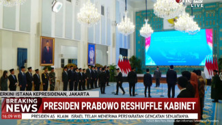 Prabowo Lantik Menteri Hasil Reshuffle Kabinet, Ini Pengganti Sri Mulyani