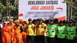 Deklarasi Satgas Jaga Jakarta, Pramono: Tonggak Penting Kolaborasi Pemerintah, Warga dan Forkopimda