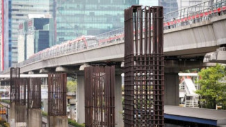 Wajah Jakarta Ditata, Tiang Monorail Mangkrak di Kuningan Segera Dilenyapkan