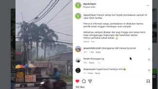 Warga di Jalan Dewi Sartika Depok Keluhkan Aktivitas Bakar Sampah
