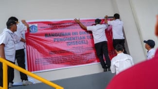 Belum Kantongi Izin, Bangunan Padel di Meruya Utara Jakbar Disegel Ulang