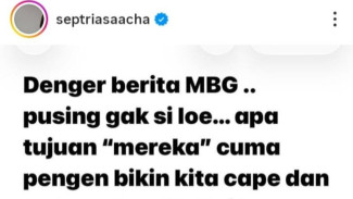 Acha Septriasa Bilang MBG Bikin Pusing, Netizen: Kalau di Desa Kebantu Banget
