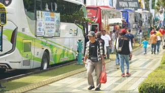 325 Bus Mudik Gratis Jateng Diberangkatkan dari TMII, Peserta Tembus 19 Ribu