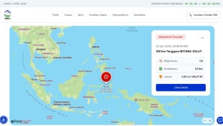 BMKG Deteksi Tsunami di Halmahera Barat Usai Gempa Bumi Magnitudo 7,6