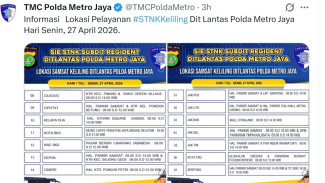 Catat, Ini 14 Lokasi Samsat Keliling di Jadetabek Senin 27 April 2026