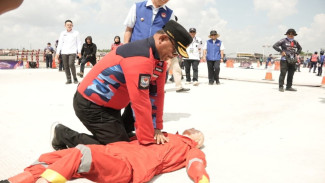 Ratusan Damkar Unjuk Kemampuan di NFSC 2026, Ditjen Bina Adwil Tutup Ajang di Benteng Kuto Besak