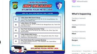 Catat, Lokasi SIM Keliling Hari Ini Senin 4 Mei 2026 di Jakarta
