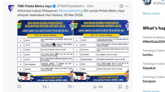 Catat, Ini Lokasi Samsat Keliling di Jadetabek Selasa 5 Mei 2026
