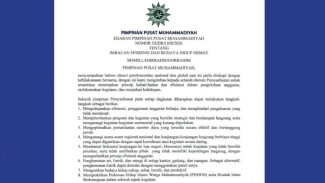 Muhammadiyah Bikin Edaran Untuk Efisiensi dan Hidup Hemat di Tengah Kondisi Ekonomi