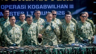 Paparkan Hasil Operasi Satgas TNI Semester I 2026 di Papua, Pangkogabwilhan III: Berkat Sinergi Antar Elemen Bangsa