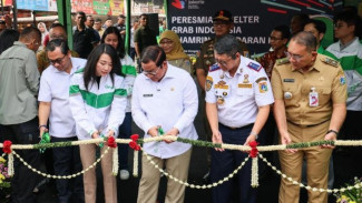 Shelter Grab Bundaran HI Resmi Dibuka, Penjemputan Online Kini Lebih Aman dan Tertata