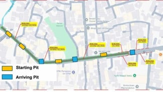 Jalan PKP Ciracas Jalani Proyek Drainase 167 Hari, Rekayasa Lalu Lintas Mulai Diberlakukan