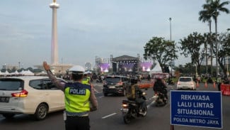 Polisi Siapkan Rekayasa Lalu Lintas di Monas Saat Konser Akbar, Penutupan Jalan Bersifat Situasional