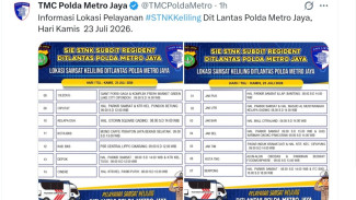 Ini Lokasi Samsat Keliling Hari Ini Kamis 23 Juli 2026