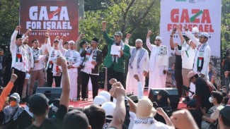 Aksi Bela Palestina di Monas: MOI Sebut Dunia Dibohongi soal Kondisi Gaza Pasca Gencatan Senjata