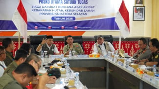 Pemerintah Gelontorkan Bantuan Presiden untuk Tangani Karhutla di Sumatera Selatan