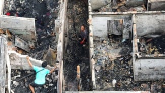 Kebakaran Permukiman Senen Hanguskan 52 Bangunan, 340 Warga Kehilangan Tempat Tinggal