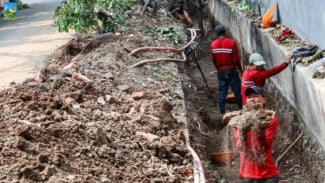 Cegah Banjir, Tiga Saluran Air di Kwitang Jakpus Dinormalisasi