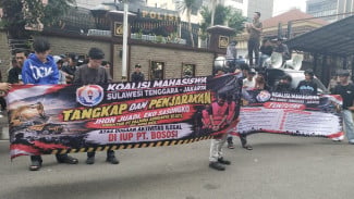 Gelar Aksi di Bareskrim dan Kejagung, Mahasiswa Minta Dugaan Ilegal Mining Diusut