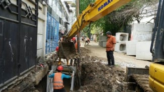 Musim Hujan Mengintai, Saluran Air 675 Meter di Kemayoran Dikebut Rampung Desember