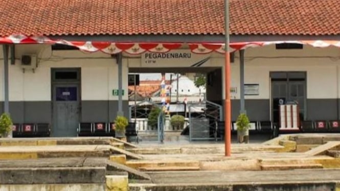 Ilustrasi - Stasiun Pegadenbaru Kabupaten Subang, Jawa Barat.