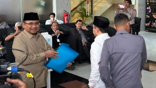 Mantan Menteri Agama Yaqut Cholil Qoumas tiba di KPK