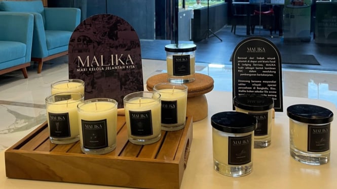 Produk lilin aromaterapi dari minyak jelantah