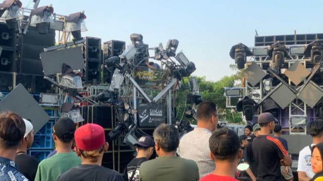 Festival sound horeg yang digelar di Tulungagung