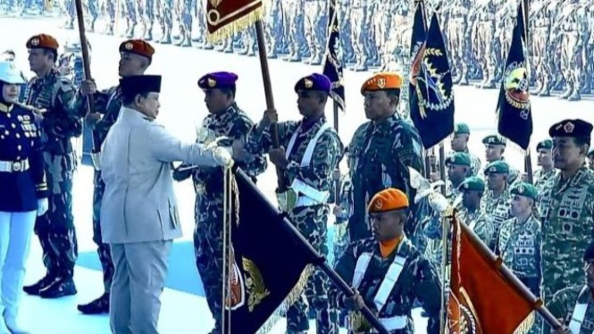 Presiden RI Prabowo Subianto kukuhkan 3 panglima khusus TNI.