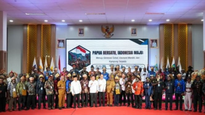 Kepala suku, tokoh masyarakat, pemuda di Nabire, Papua Tengah.