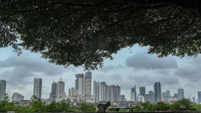 Kondisi Jakarta berawan.