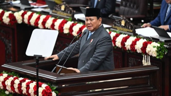Presiden Prabowo Subianto menyampaikan Pidato Kenegaraan.