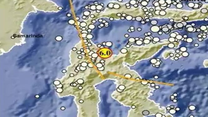 Gempa bumi magnitudo 6,0 guncang barat laut Poso, Sulteng.