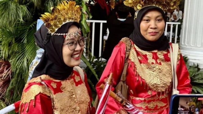 Warga Ikut Upacara HUT ke-80 RI di Istana Merdeka