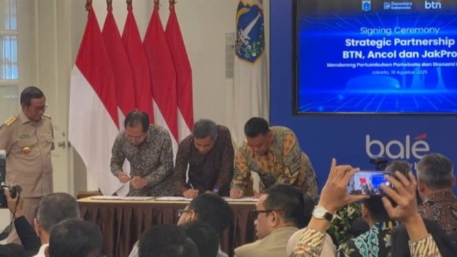 Penandatanganan Kerja Sama BTN, Ancol dan Jakpro