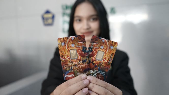 Emas Antam edisi khusus Gift Series bertajuk 'Simfoni Ibu Pertiwi'.