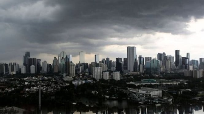 Ilustrasi cuaca di Jakarta.