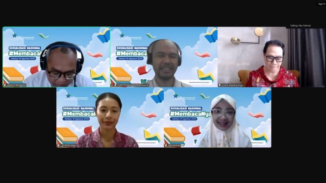 Sosialisasi membaca nyaring yang digelar Perpusnas.