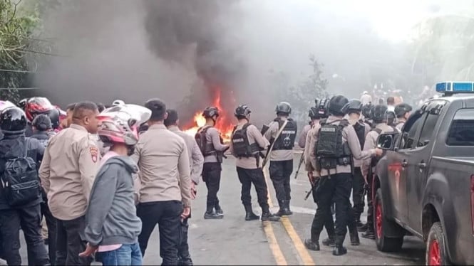 Bentrokan pecah di Ambon, Selasa 19 Agustus 2025