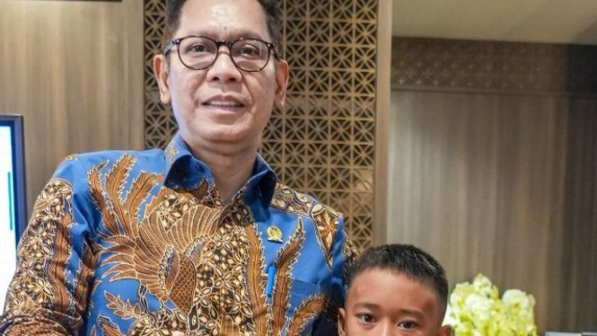 Wakil Ketua DPR RI Adies Kadir dan Raihan Diaz.