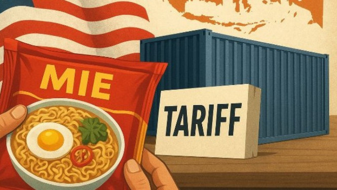 Ilustrasi kebijakan tarif impor AS.
