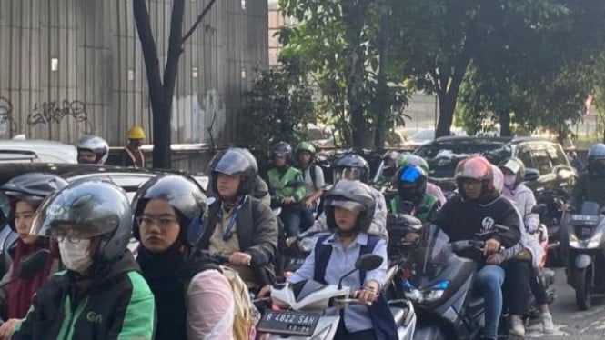 Kemacetan di Jalan TB Simatupang
