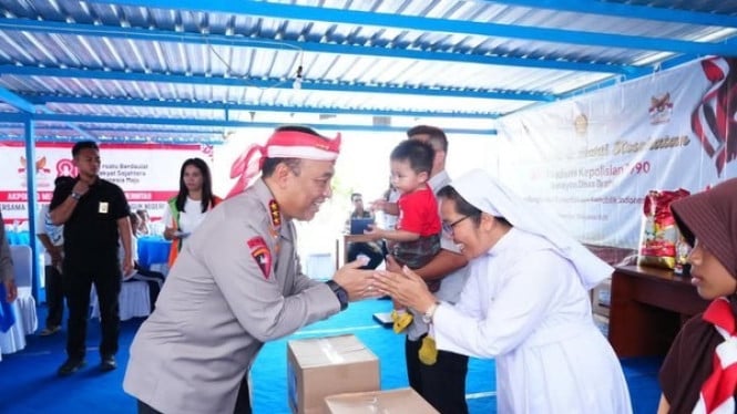 acara bakti sosial Alumni Akpol Angkatan 1990