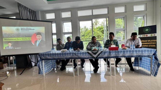 Wamenlu Anis Matta Temui PW Muhammadiyah Sulut