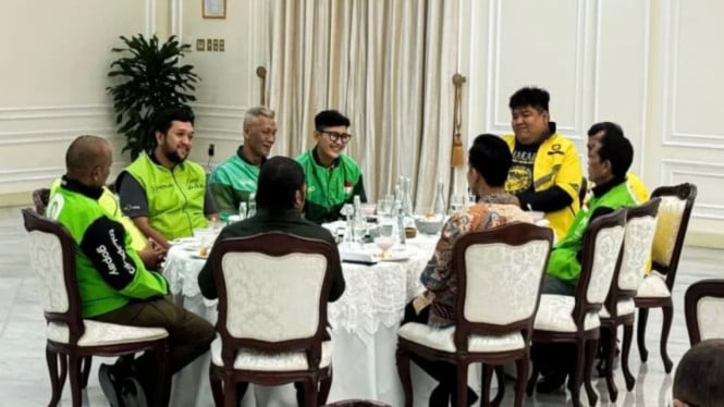 Wapres Gibran bertemu para pengemudi ojol