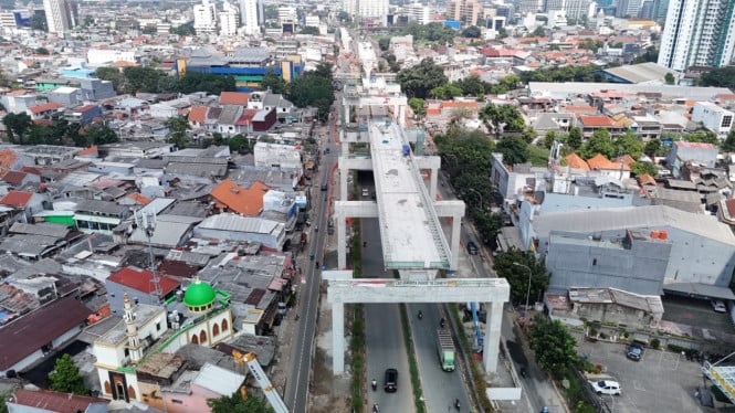LRT Jakarta Fase 1B Velodrome-Manggarai